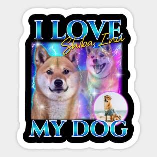 I love Shiba Inu Sticker